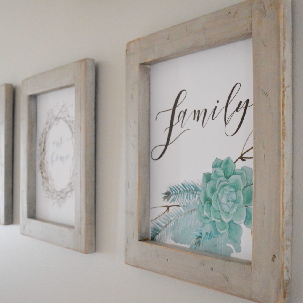 How to Make Rustic Farmhouse Picture Frames for Printables