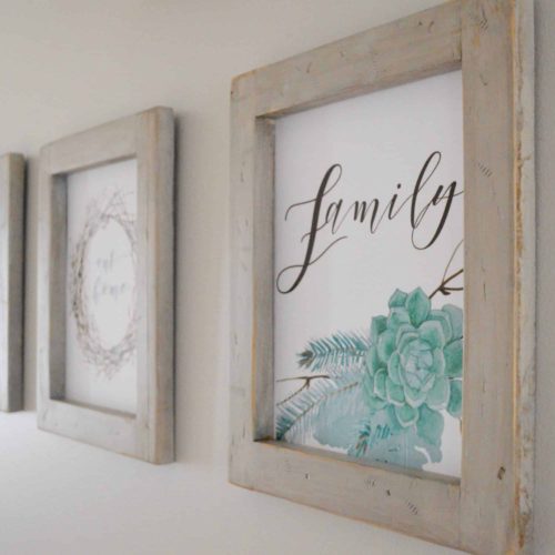How to Make Rustic Farmhouse Picture Frames for Printables