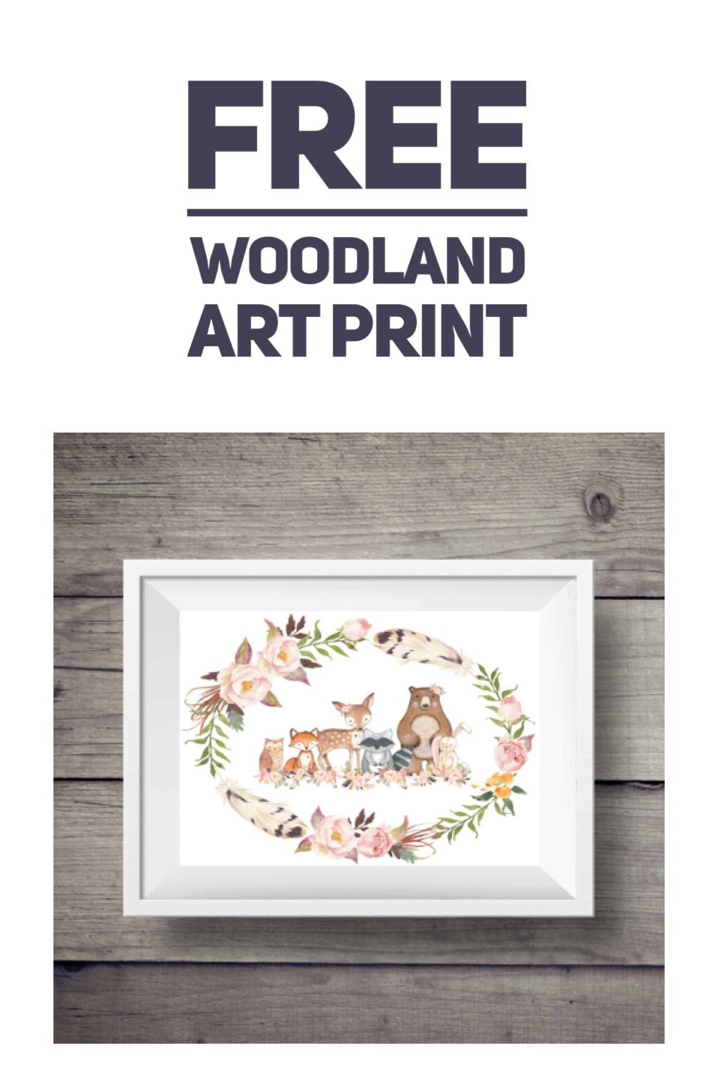 Woodland art print