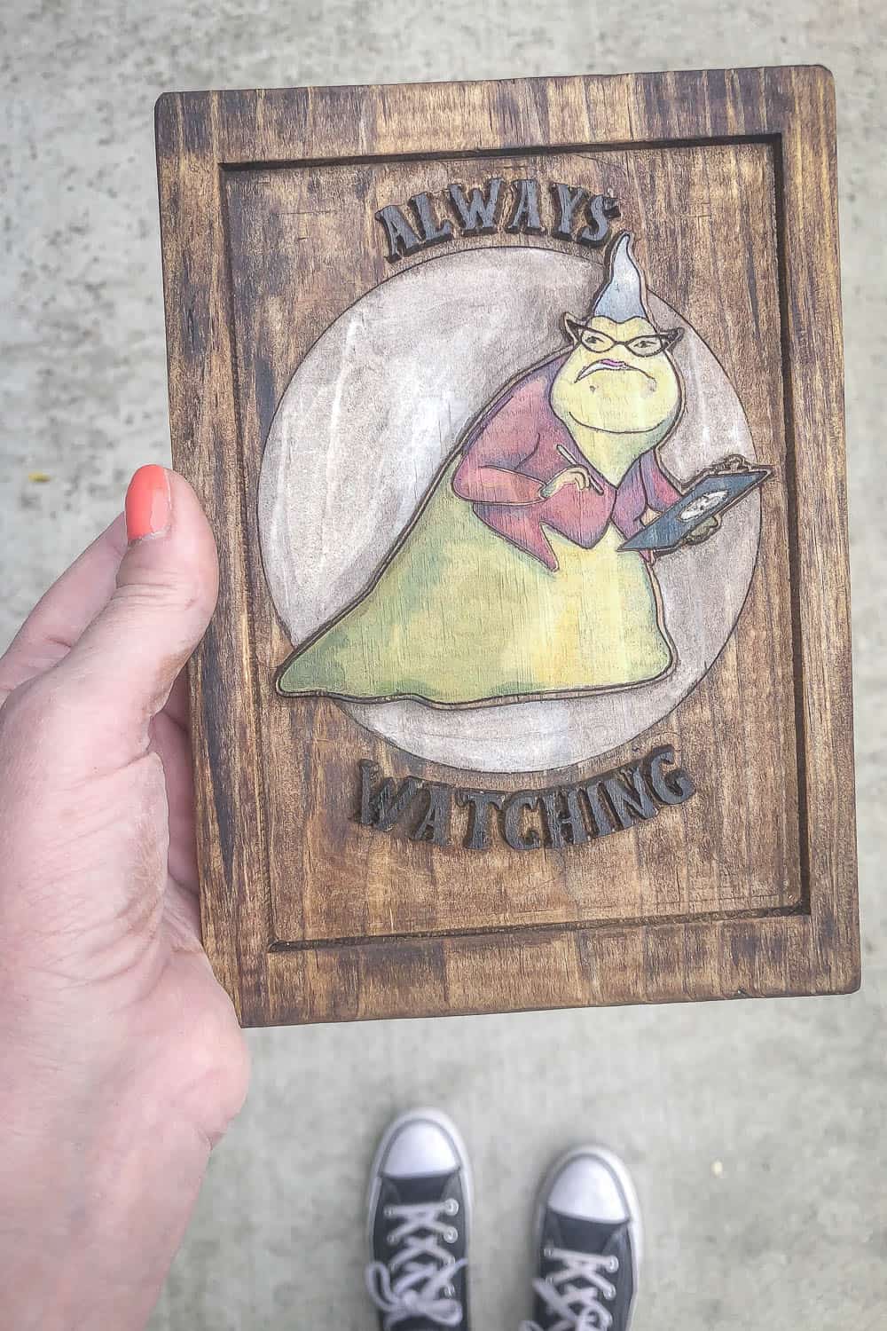 Monsters Inc Disney Wall Decor Woodcarving with an Inventables X-Carve