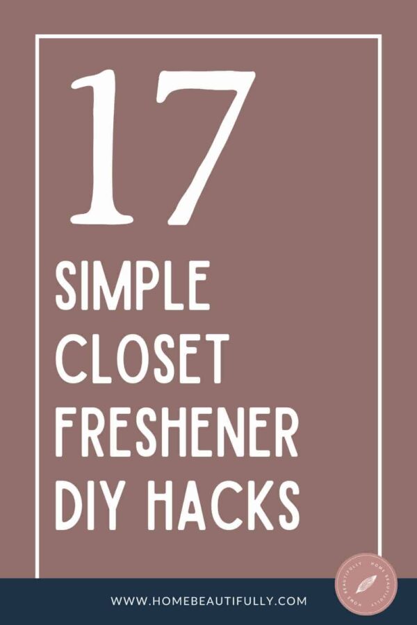 17 Simple Closet Freshener DIY Hacks [So Your Closet Smells Good!]