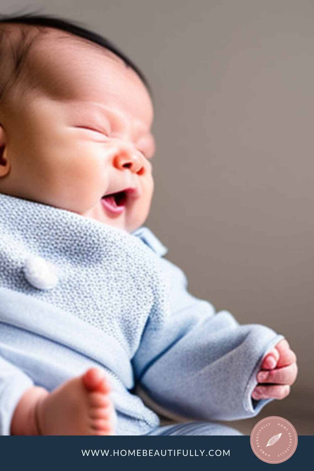baby flailing arms and legs before sleep