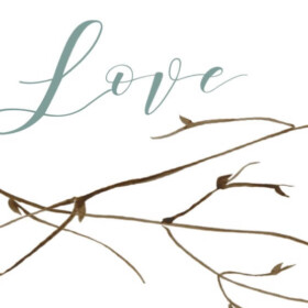 Love is Patient Art Print Free Rustic Printables for Farmhouse Home Decor