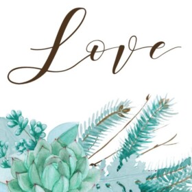 Love Art Print Free Rustic Printables for Farmhouse Home Decor